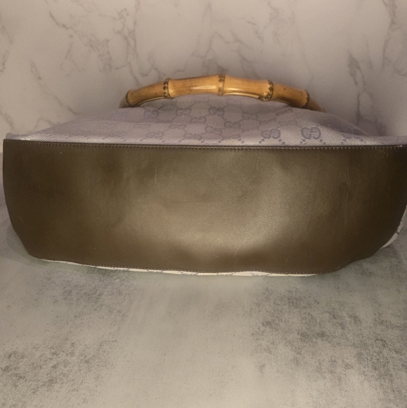 Gucci Monogram Bamboo Handle Tote - Picture 8 of 14